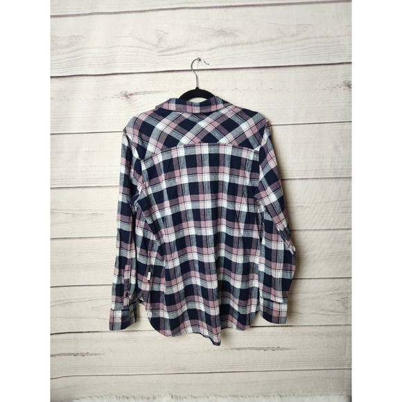 Orvis Womens Button Up Shirt Black Plaid‎ Long Sleeve Collar Stretch Pockets L - Picture 2 of 6